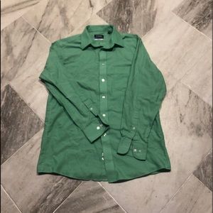 Chaps green dress shirt.  15.5 32/33.